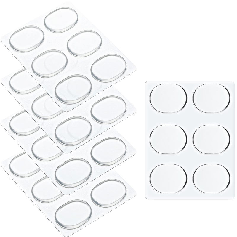 Fiada 30 Pieces Drum Dampeners Gels Silicone Gel Pads Soft Drum Dampeners for Cymbals Tone Control(Transparent White) - Image 1